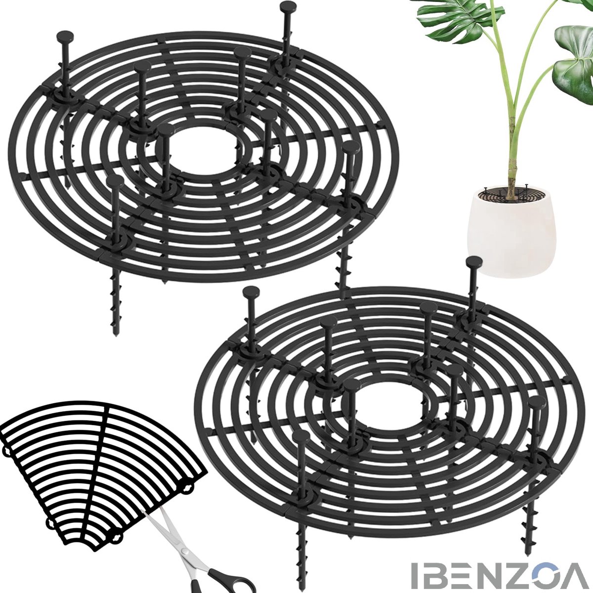 Plantenbeschermhoes - Flower Pot Grids - 30 cm - Cat Safe