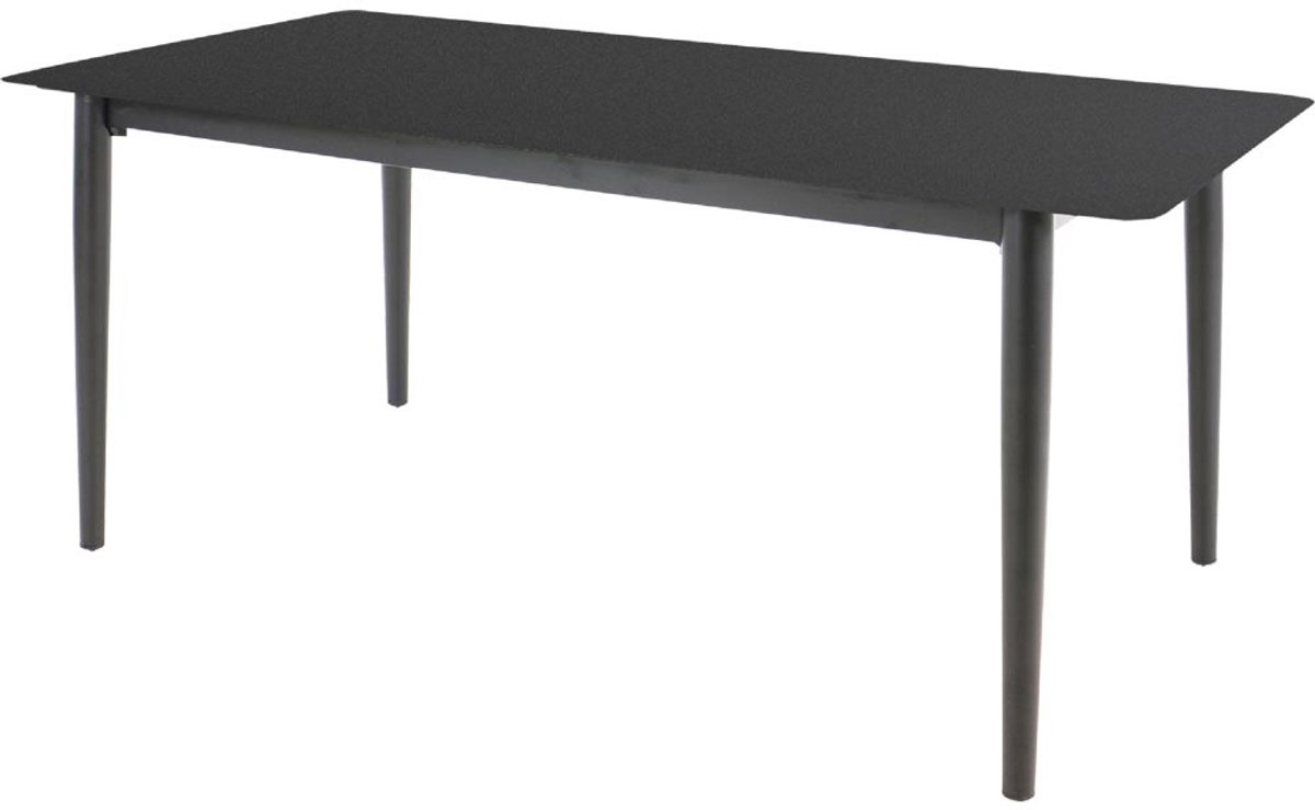 Lesli Living - Tuintafel Crest - Zwart - 180x90x75cm