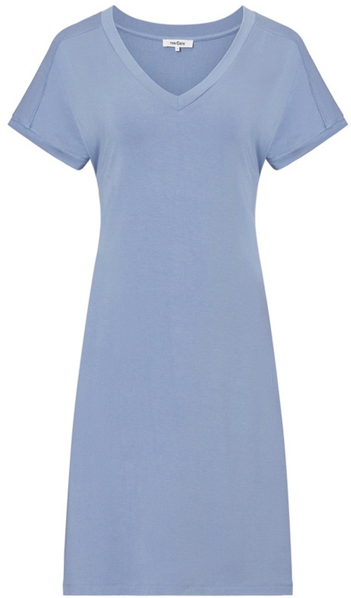 ten Cate dames V-hals pyjamajurk blauw