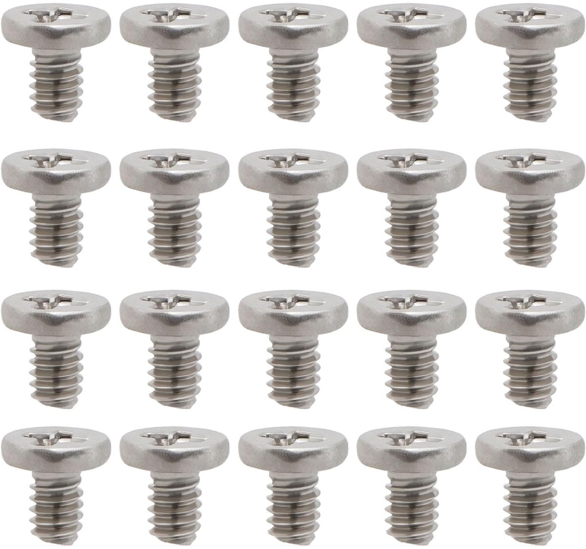 Cosensi - 100 Stuks Roestvrijstalen Machineschroeven M2 x 3 mm