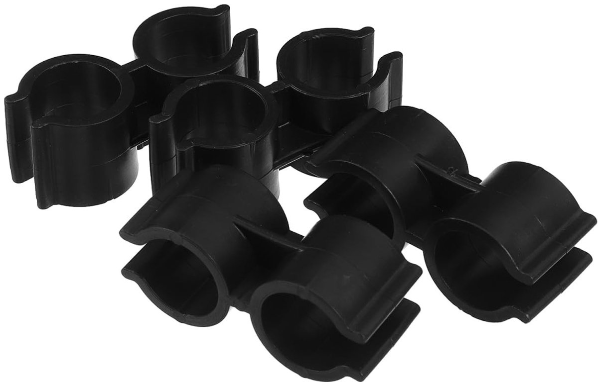 Cosensi- Buisklemmen Set van 4 - Dubbele Klemmen - PVC Kunststof - Bevestigingsaccessoires - Robuust en Duurzaam - Stabiele Verbinding - Buisconnector