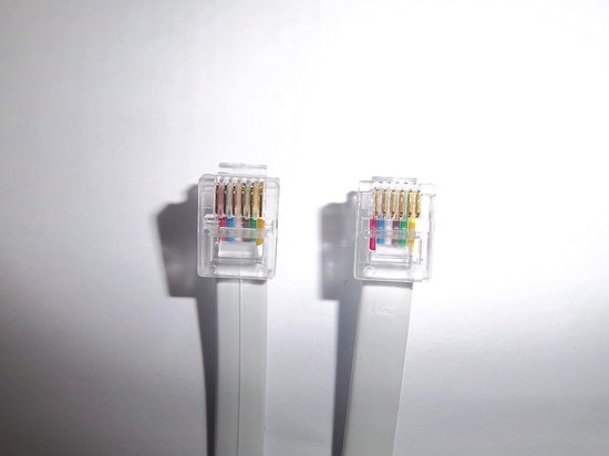 Shifter Pedaal Kabel - Verbindingskabel Racewiel - Sim Racing Setup - RJ12 6-Pin Connectoren - 30cm - Zwart — afbeelding 2
