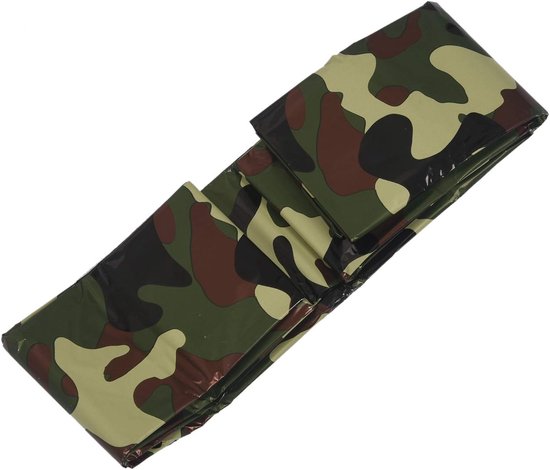 Nood Slaapzak - Thermoslaapzak Ruimte Deken - Outdoor Overleven - Waterdicht Warmte Reflecterend - 120x200 cm - Jungle Camouflage — afbeelding 3