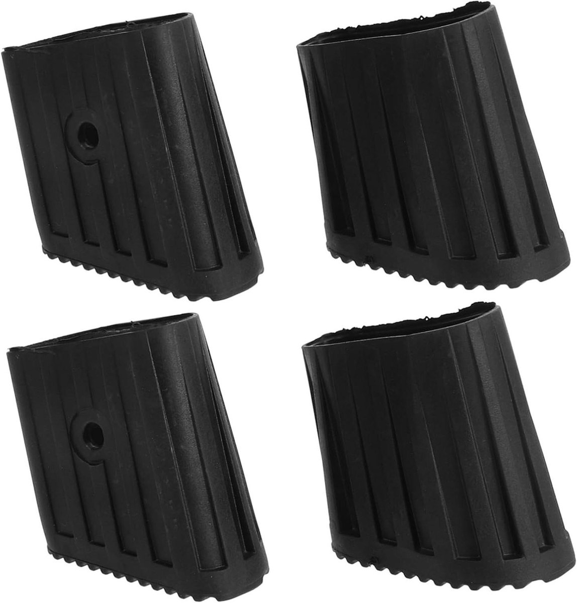 Ladder Voetjes - Ladderdoppen Beschermend - Vloer Beschermen - Antislip Ontwerp - 5.5 x 5 x 3 cm - Zwart