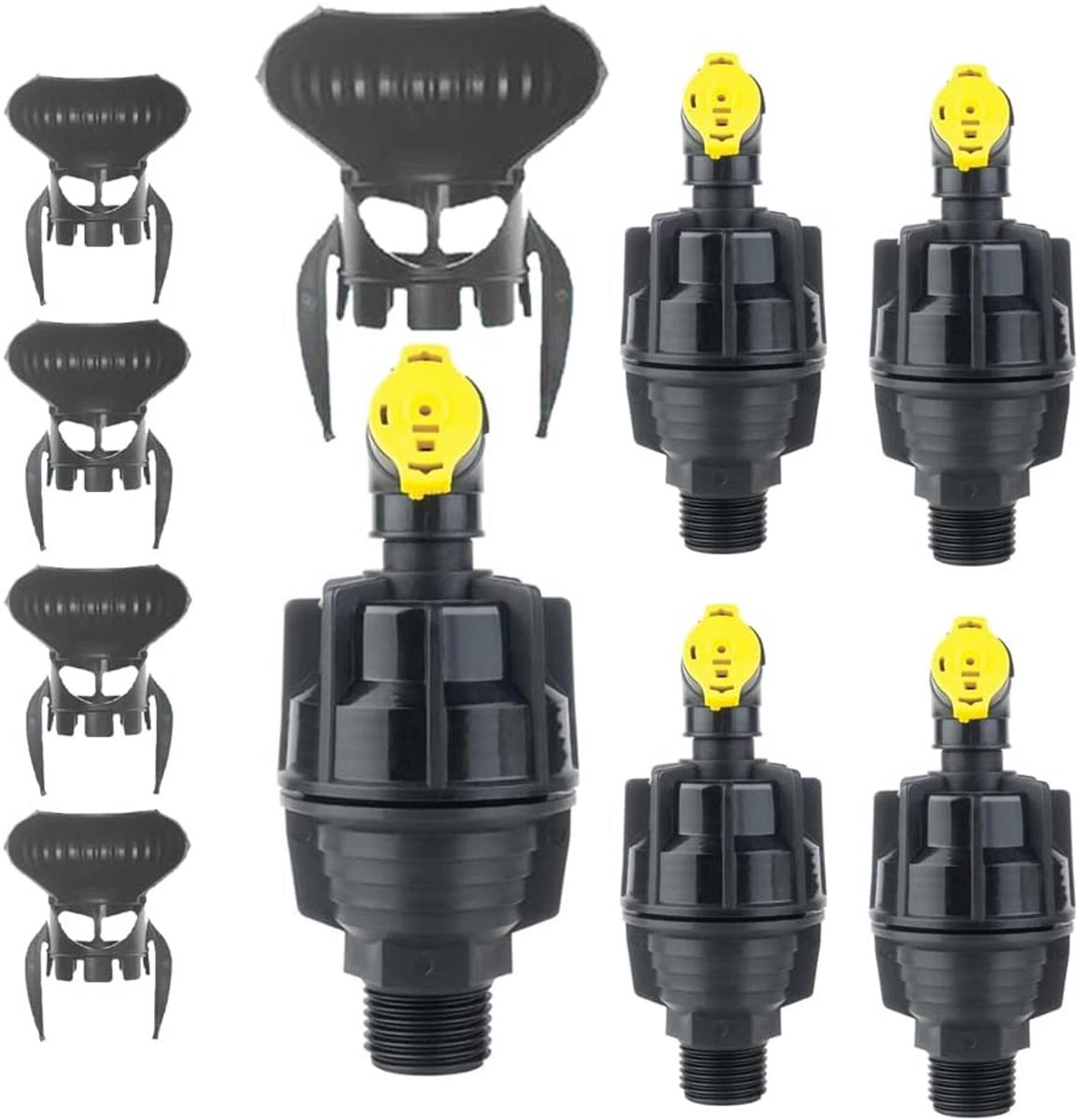 5 Stuks Draaisproeiers 360° - Verstelbaar Bereik tot 10m - Irrigatiesproeier 1/2 inch