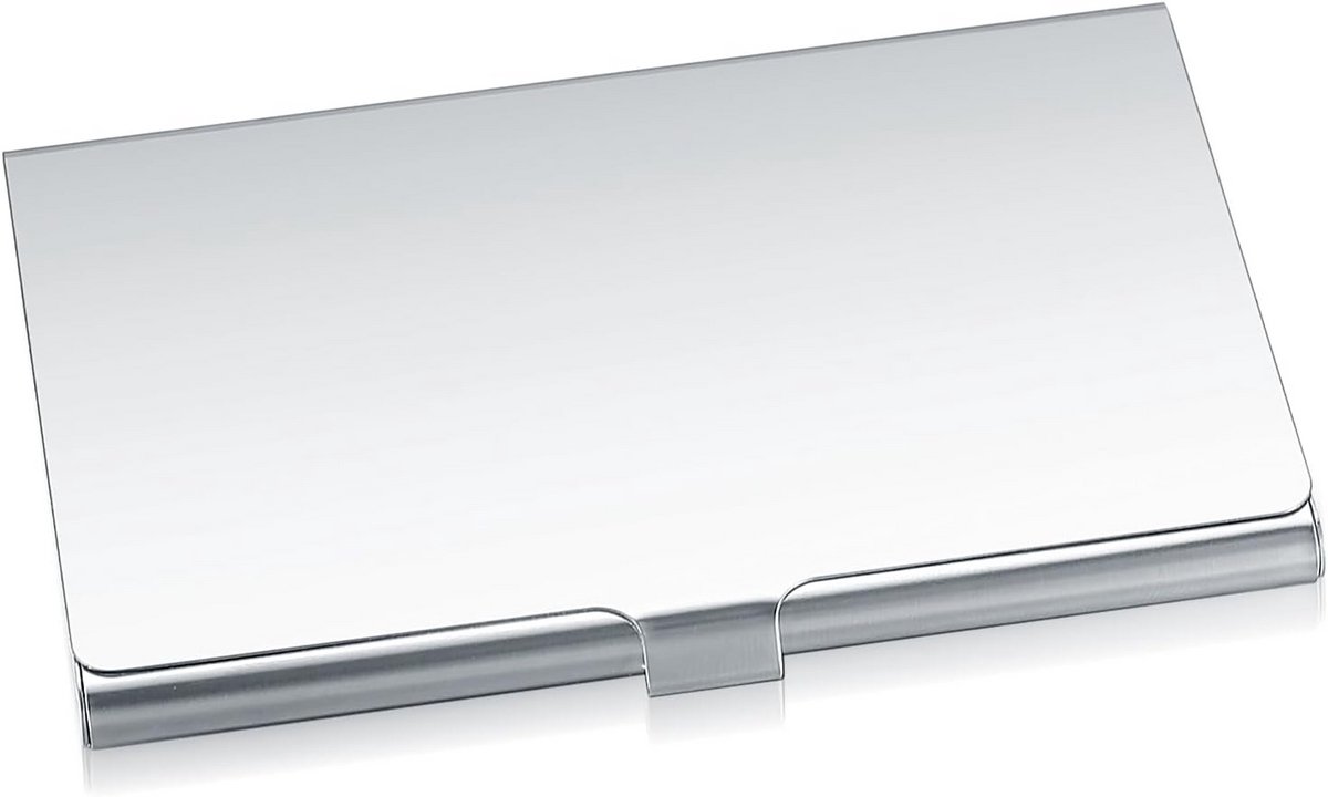 1 x Business Card Holder, Stainless Steel Business Card Holder, Metal Card Holder for Business Cards, Business Card Box, Business Card Case, Bags for Women Men