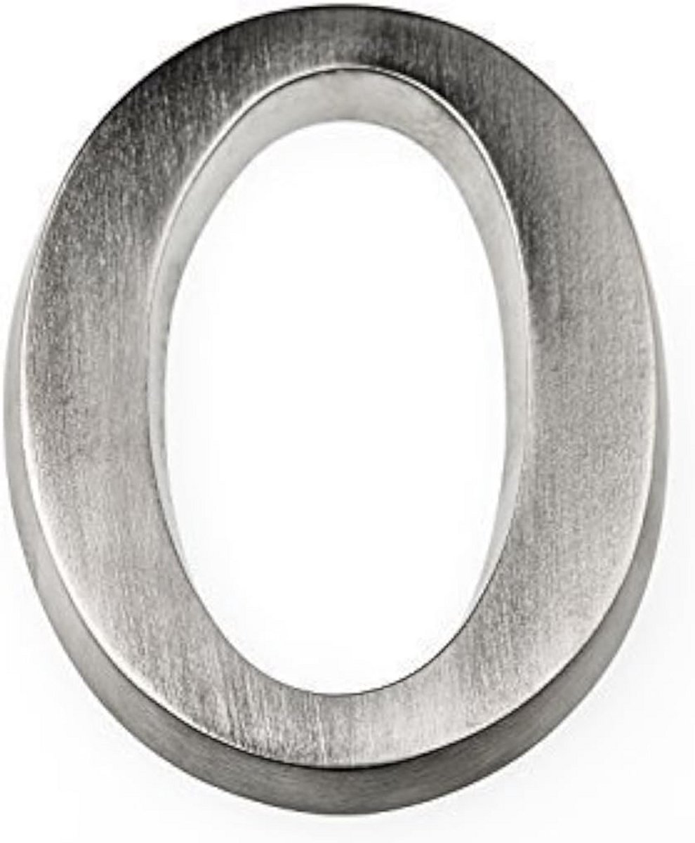 Aluminium Huisnummer 0 - 10 cm Hoog - 3D Design - Weerbestendig en Modern