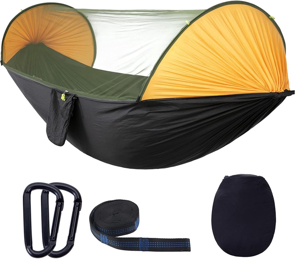 Lichte Hangmat met Muskietennet - 2-in-1 Camping Schommel voor Buiten, Reizen en Tuin