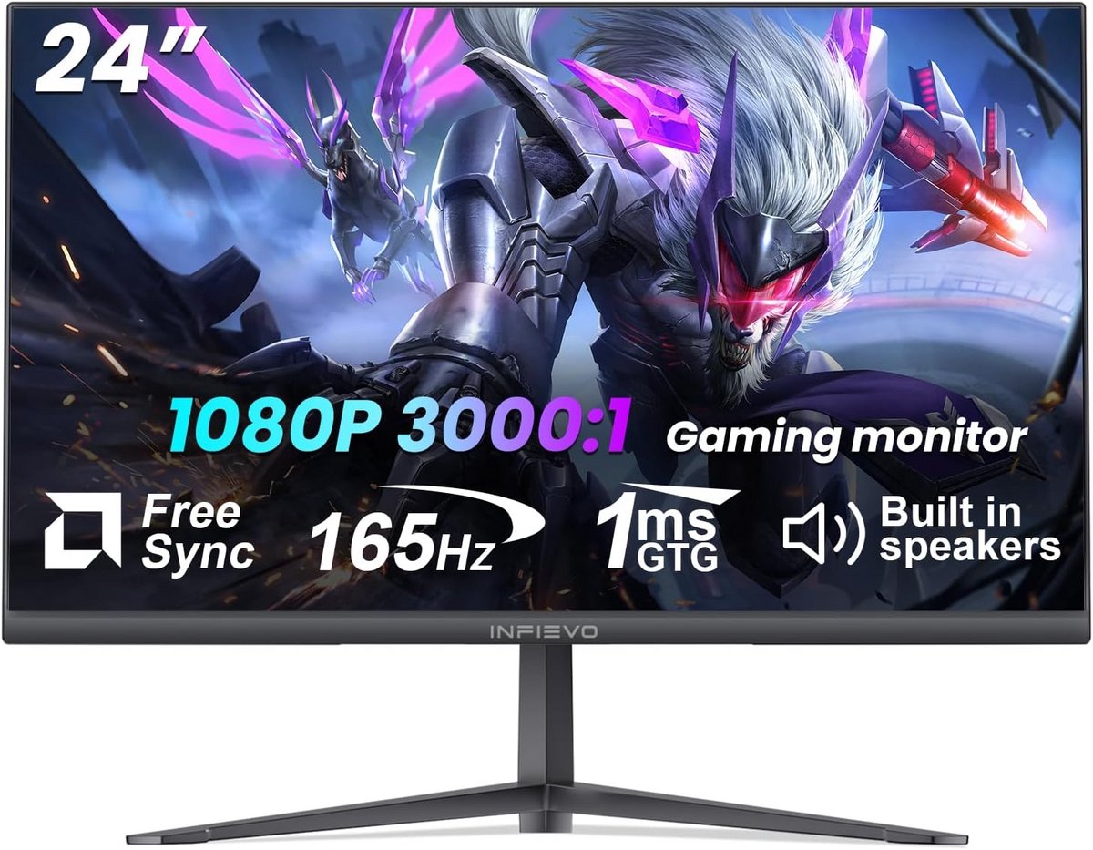 Gaming Monitor 24 Inch 165Hz FHD 1080P 1MS VA Ingebouwde Luidspreker
