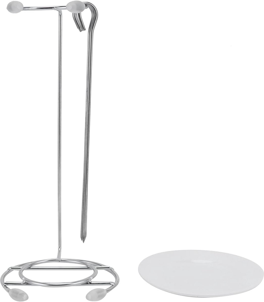 Barbecue Grillrek - Spiesenhouder - Vlees Grillen - Roestvrij Staal - 27x15cm