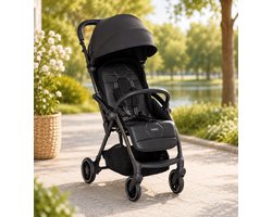Leclerc Hexagon Buggy - Inklapbare Kinderwagen - Zwart - Reisbuggy