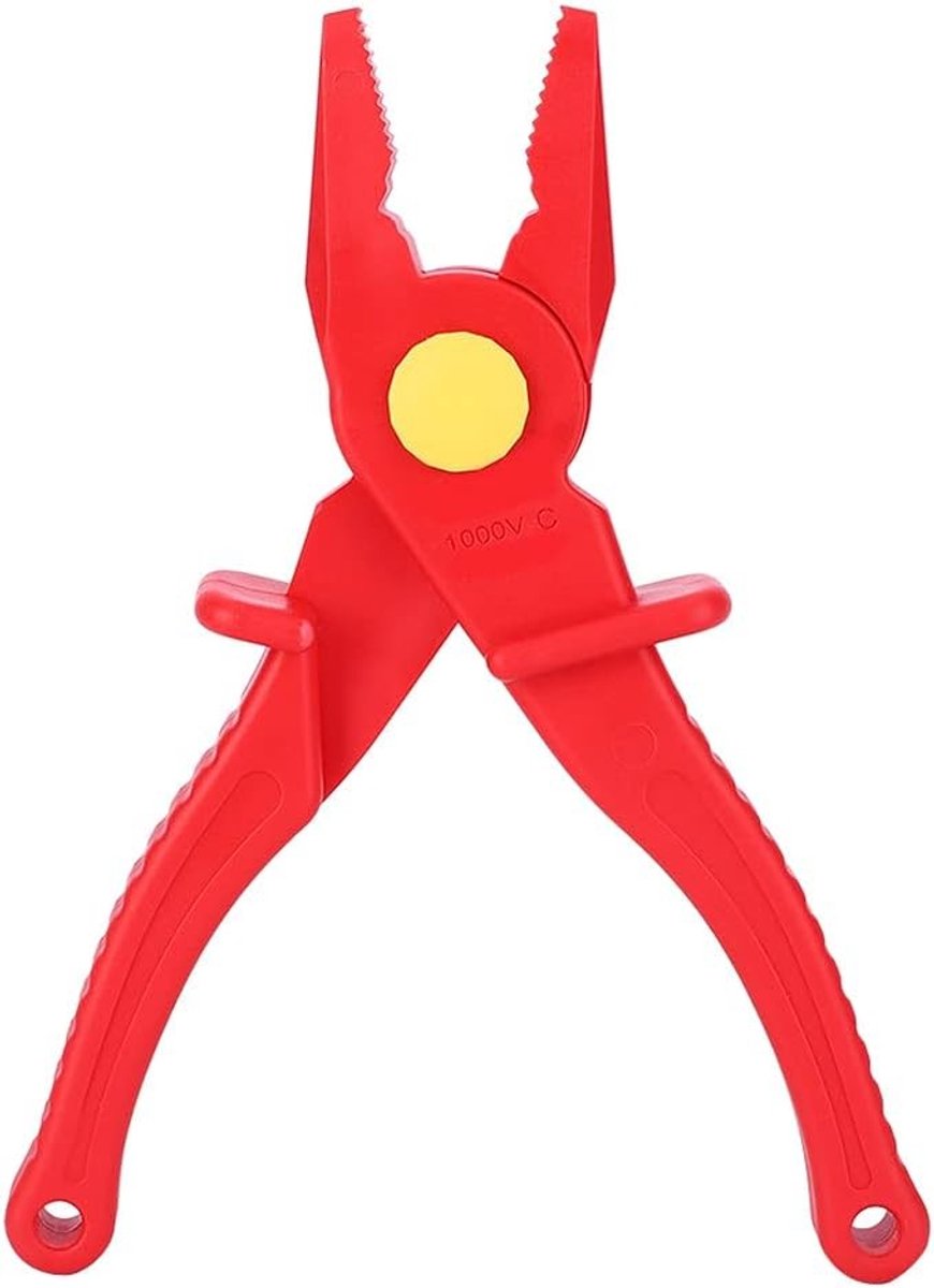 MTTproducts - Mini tang - Tang - Geïsoleerd - 8 inch - 1000V - Robuust - Kunststof - Platte punt tang - Instrument gereedschap - Elektricien - Geel model