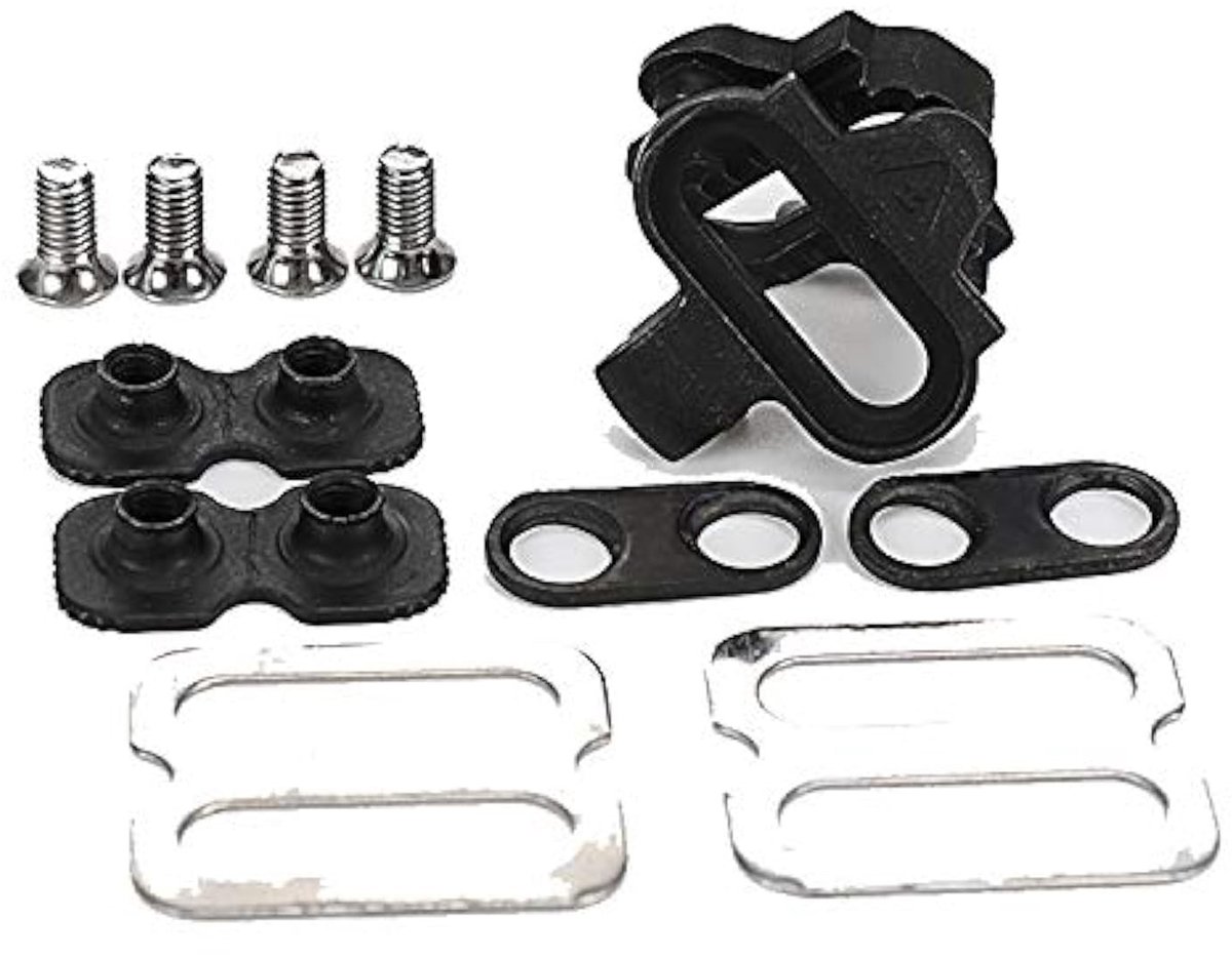 MTTproducts- Fietsschoenplaatjes Zelfsluitend - Fietspedaal - Mountainbike Accessoires - Shimano SPD/Look - Roestvrij Staal - Duurzaam - Cleats