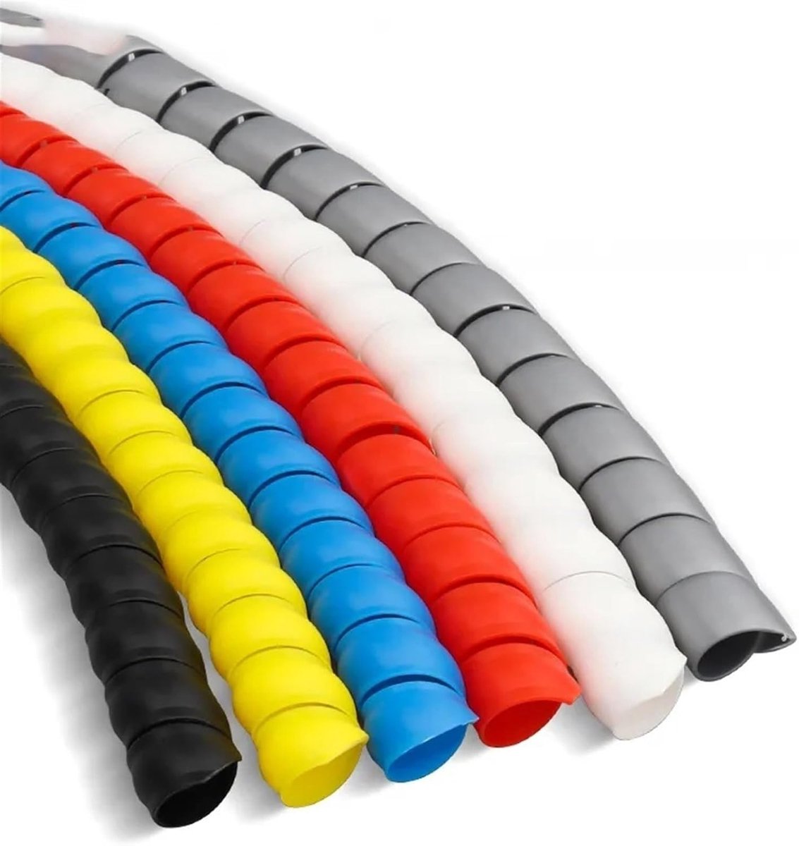 Spiraal Kabelbeschermer - Wikkelband Kabel - Draad Organisatie - Vlamvertragend Materiaal - 1.5 Meter Lengte - Rood