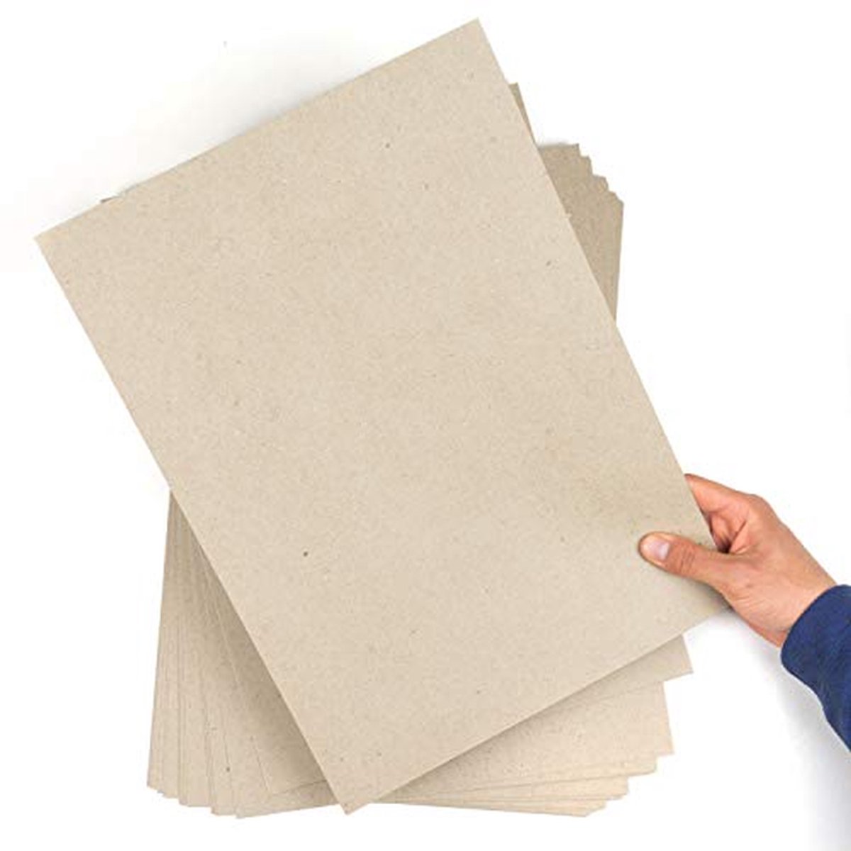 Karton 400 g/m² - 20 vellen A3 - Flexibel en Rustiek Grijs - 100% Gerecycled - Voor Knutselen en Modelbouw