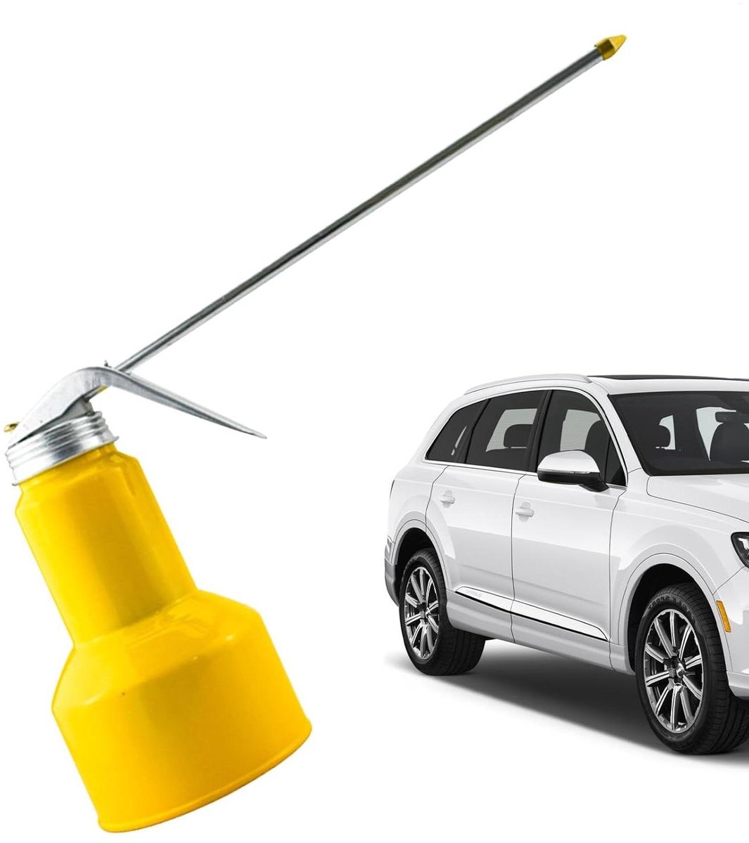Oliekan met Pomp - Olie Dispenser - Onderhoud Uitvoeren - Hoge Druk Pomp - 300/400/500 ml - Transparant/Geel