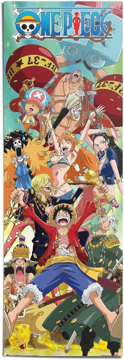 REINDERS Poster One Piece - All Characters - 158 x 53 - Papier - REINDERS Bonte kleuren
