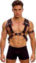Heavy leather bondageharnas - Heren Lingerie - BDSM Harnas - Leder - Zeer goede kwaliteit - Extreme bondage - Leer