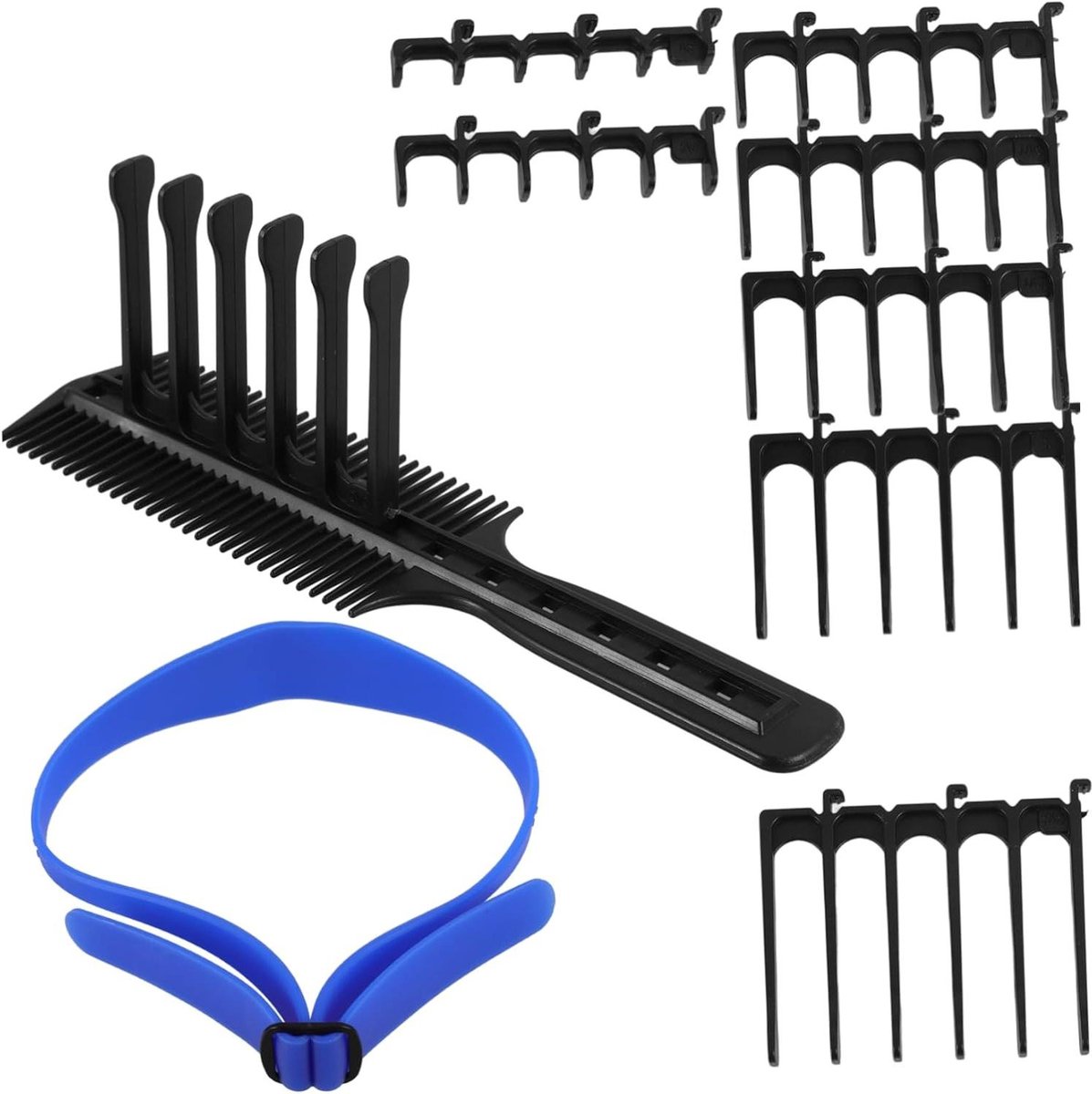 Haartrimmer Accessoires - Tondeuse Opzetkammen Kammen - Thuis Kapsels Maken - 7 Verschillende Maten - 20 cm - Diverse Kleuren