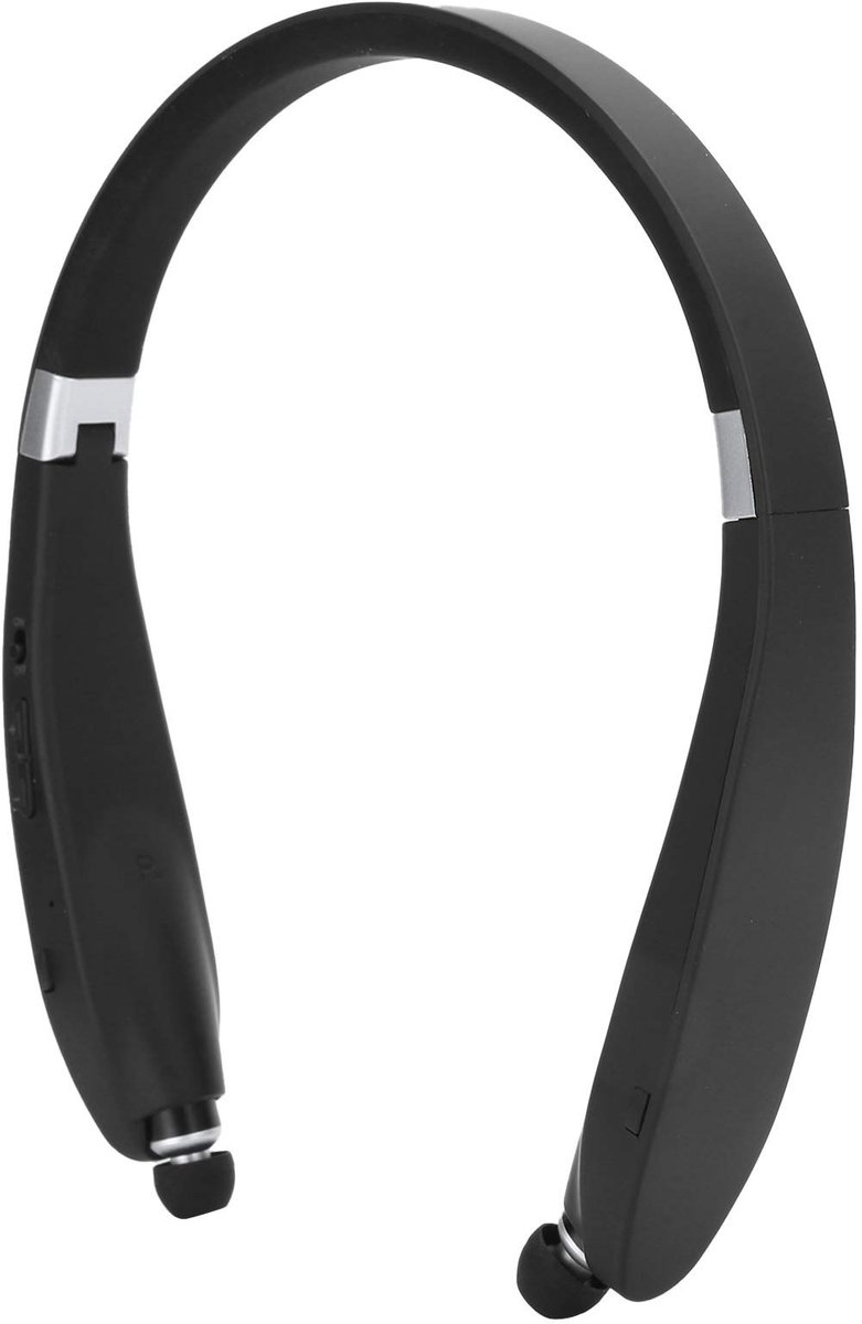 OmGoods - Dailygoody - SX‑991 Bluetooth-headset - Draadloze Sportkoptelefoon - Opvouwbaar en Intrekbaar - Zwart - Voor Thuiskantoor en Videoconferentie - E
