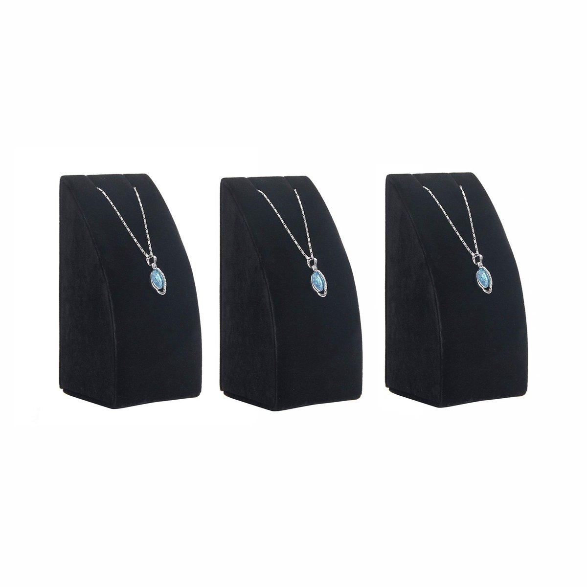 OmGoods - Dailygoody - Sieraden Organizer - 3-delige Drop Necklace Display Houder - Zwart - Ruimtebesparend - Voor het opbergen van sieraden - Geschikt voor acc...