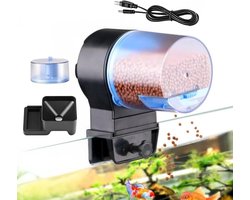 Automatische Voederdispenser - Voerautomaat Aquarium - Regelmatig Vissen Voeren - Programmeerbare Timer - 15L x 13B x 9H cm - Uniek