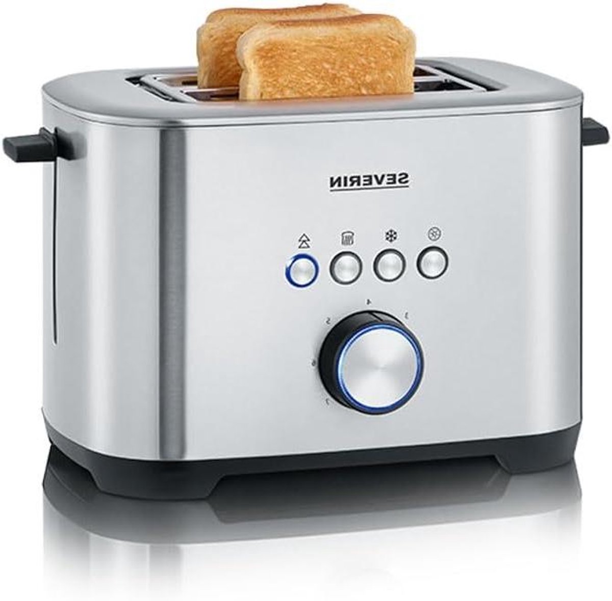 Broodrooster - Toastapparaat - Ontbijt Bereiden - Bagelfunctie - XXL Sneetjes - Roestvrij Staal