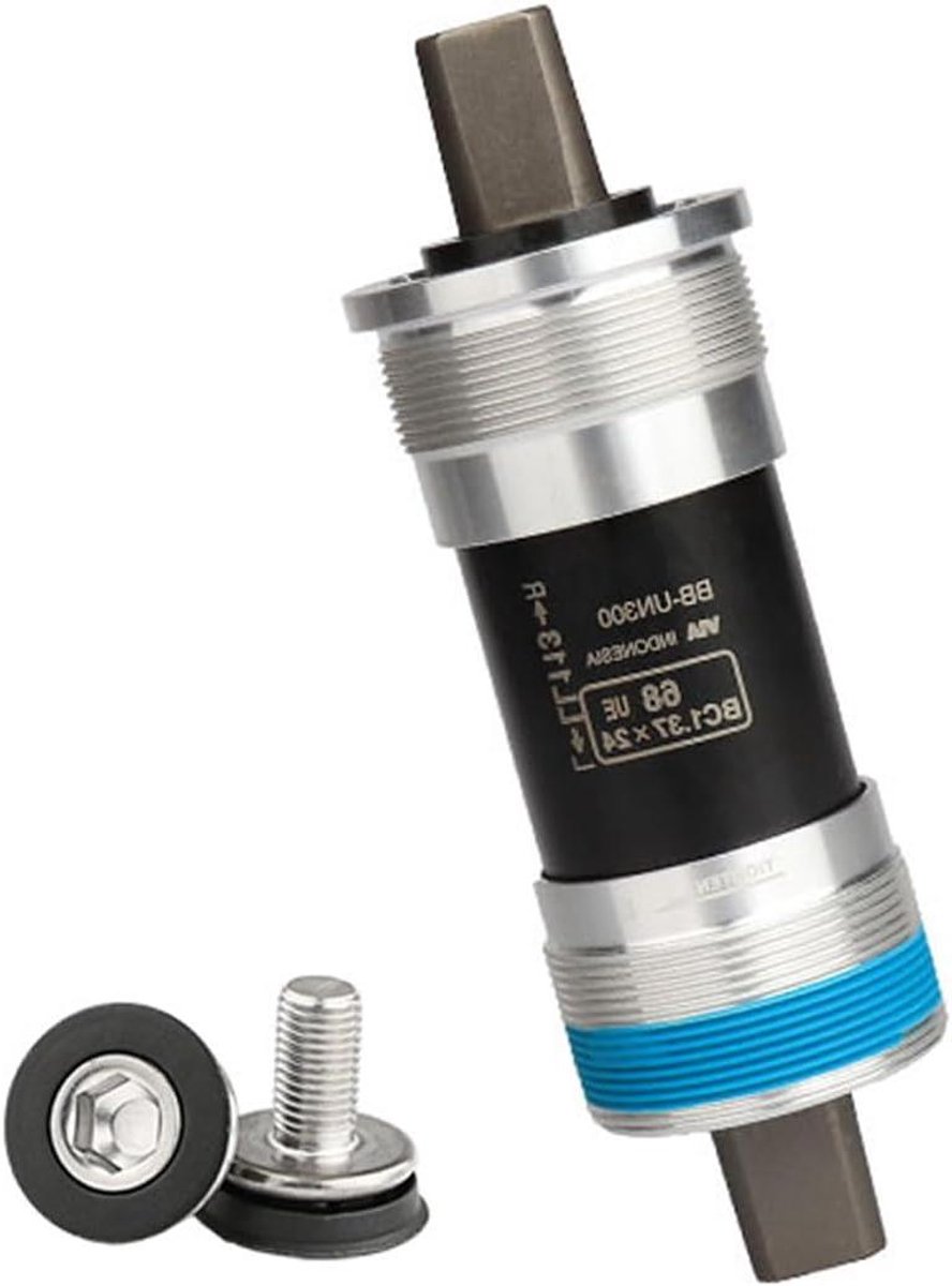 Trapas Mountainbike - Vierkante Kegel - Off-road Fietsen - Chromolystaal Hars - 68 mm 123 mm - Zwart