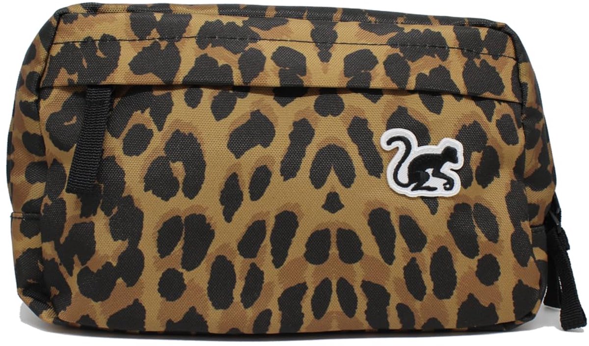 Crossbody heuptas - Hondentas - Unisex tas voor volwassenen - 2 liter - Gerecycled (luipaardprint)
