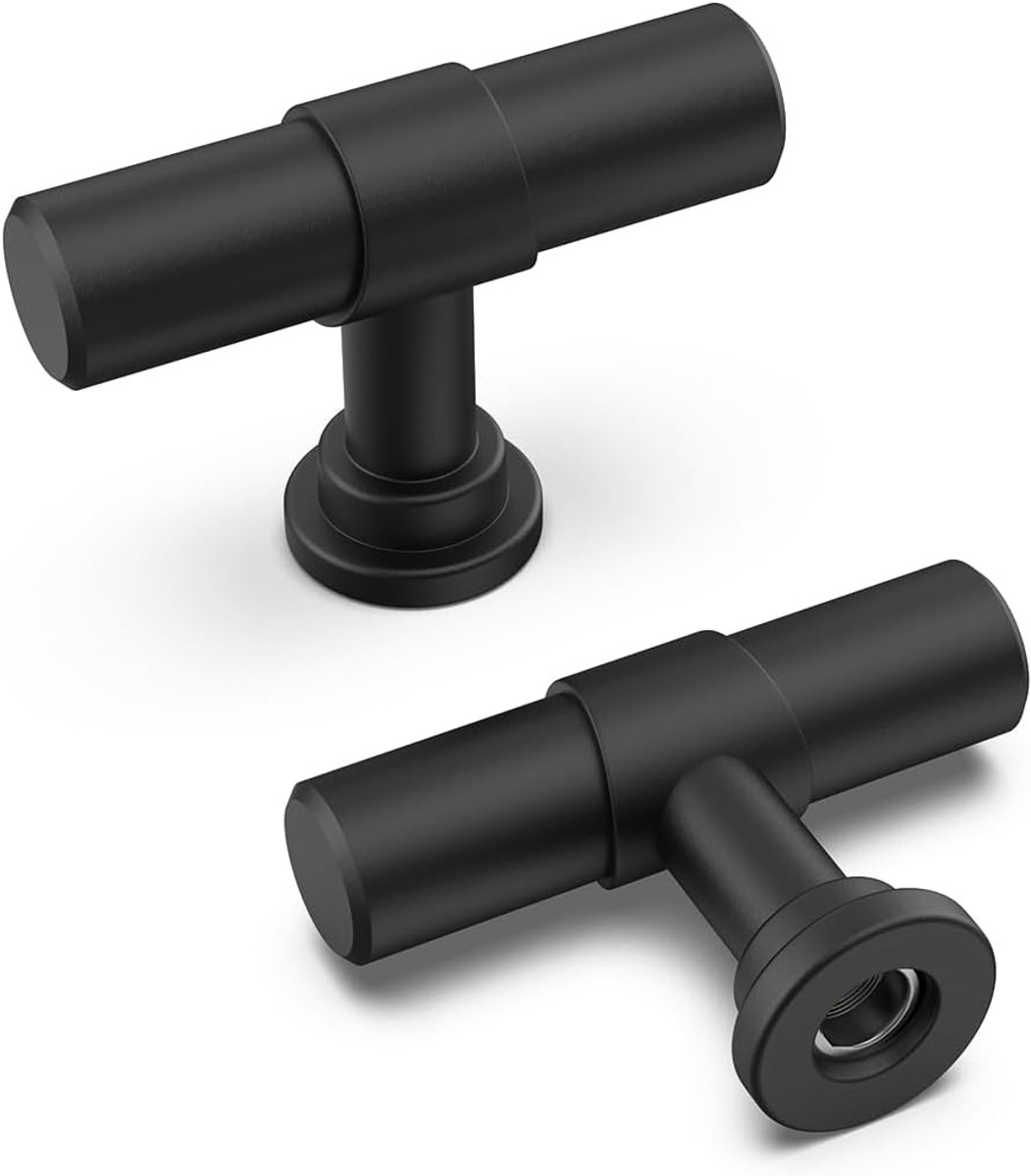 Meubelknoppen Set - Zwart Kastknoppen Vintage - 15 Stuks - Roestvrij Staal Handgrepen - Voor Keuken En Kledingkast - Modern Rond Design