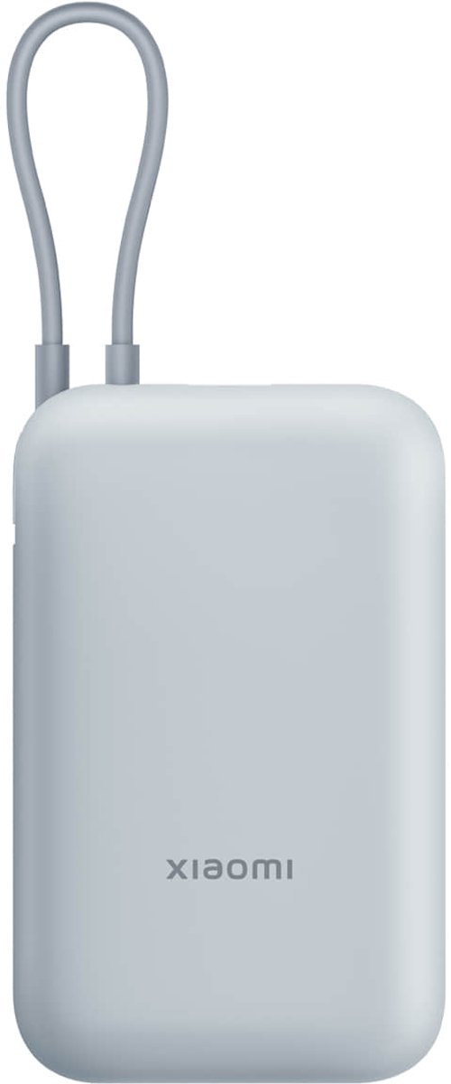 Xiaomi Power Bank 10000mAh - Geïntegreerde Kabel - IJsblauw