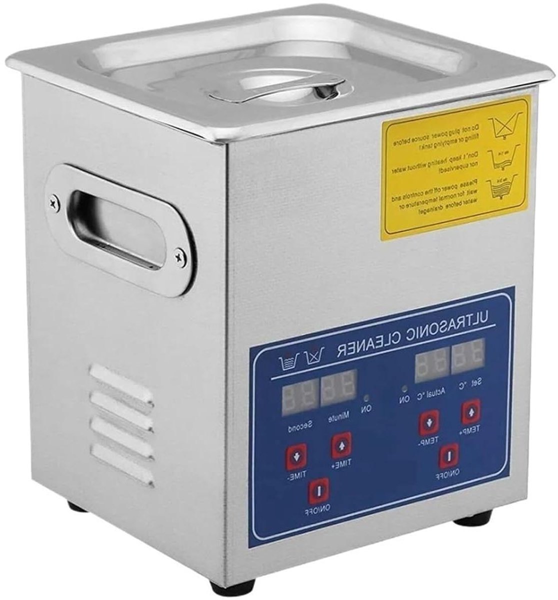 Ultrasoon Reiniger - Sieraden Schoonmaker - Diepe Reiniging - Digitale Timer Functie - 2L 30L - Zilver