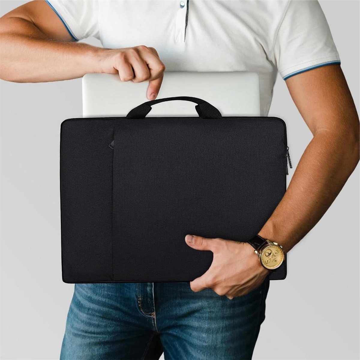 Laptoptas - Reis tas - Zakelijk reizen - Waterdicht en schokbestendig - 19 Inch - Zwart