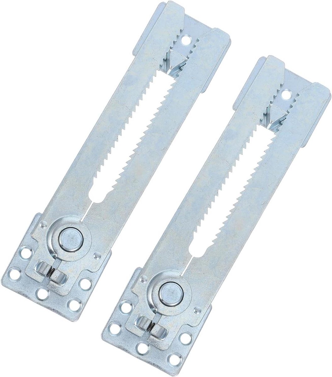 Bank Connectoren - Modulaire Beugels - Bank Stabiliseren - Verborgen Structuur - 2 Stuks - Zilver