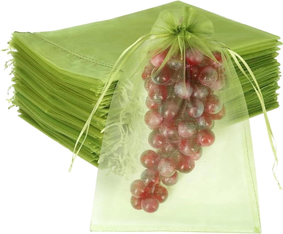 Fruitzakken - Beschermzakken - Fruit Beschermen - Herbruikbaar Gaas - 100 stuks - Fruitgroen