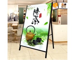 Billboard Stand Poster Board Stand A-Board Display Snap Advertising Rack Double Sided Pavement Board