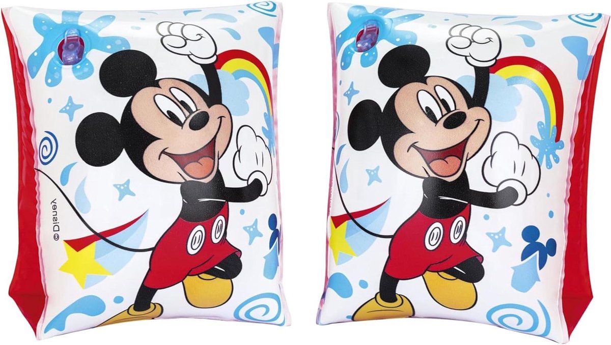 Opblaasbare Zwembandjes – Zwembandjes Mickey – Leren Zwemmen – Veilig en Leuk – 23 x 15 cm – Multicolor Opblaasbare Zwembandjes – Zwembandjes Mickey – Leren Zwemmen – Veilig en Leuk – 23 x 15 cm – Multicolor
