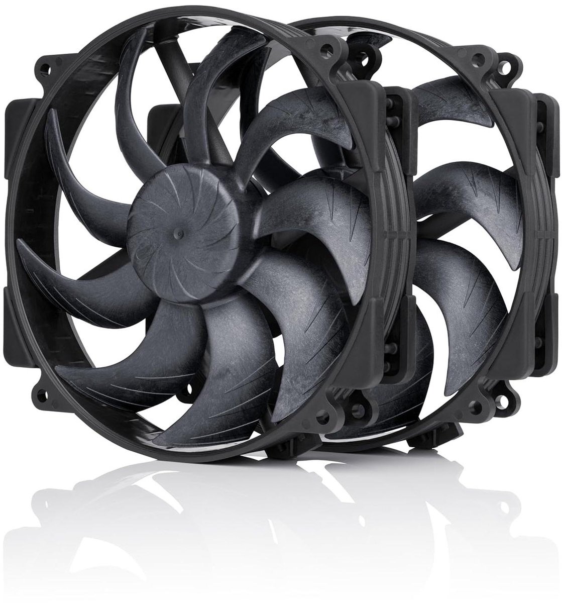 PC Ventilatoren Set - Computer Koeling - Stille PC Koeling - Rond Frame - 140mm - Zwart