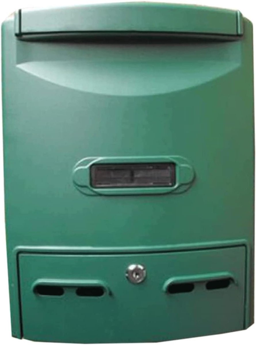 Brievenbus met slot - Postbus buiten - Post ontvangen - Duurzaam aluminium ontwerp - 28.5x10x38.5cm - Koffiebrons