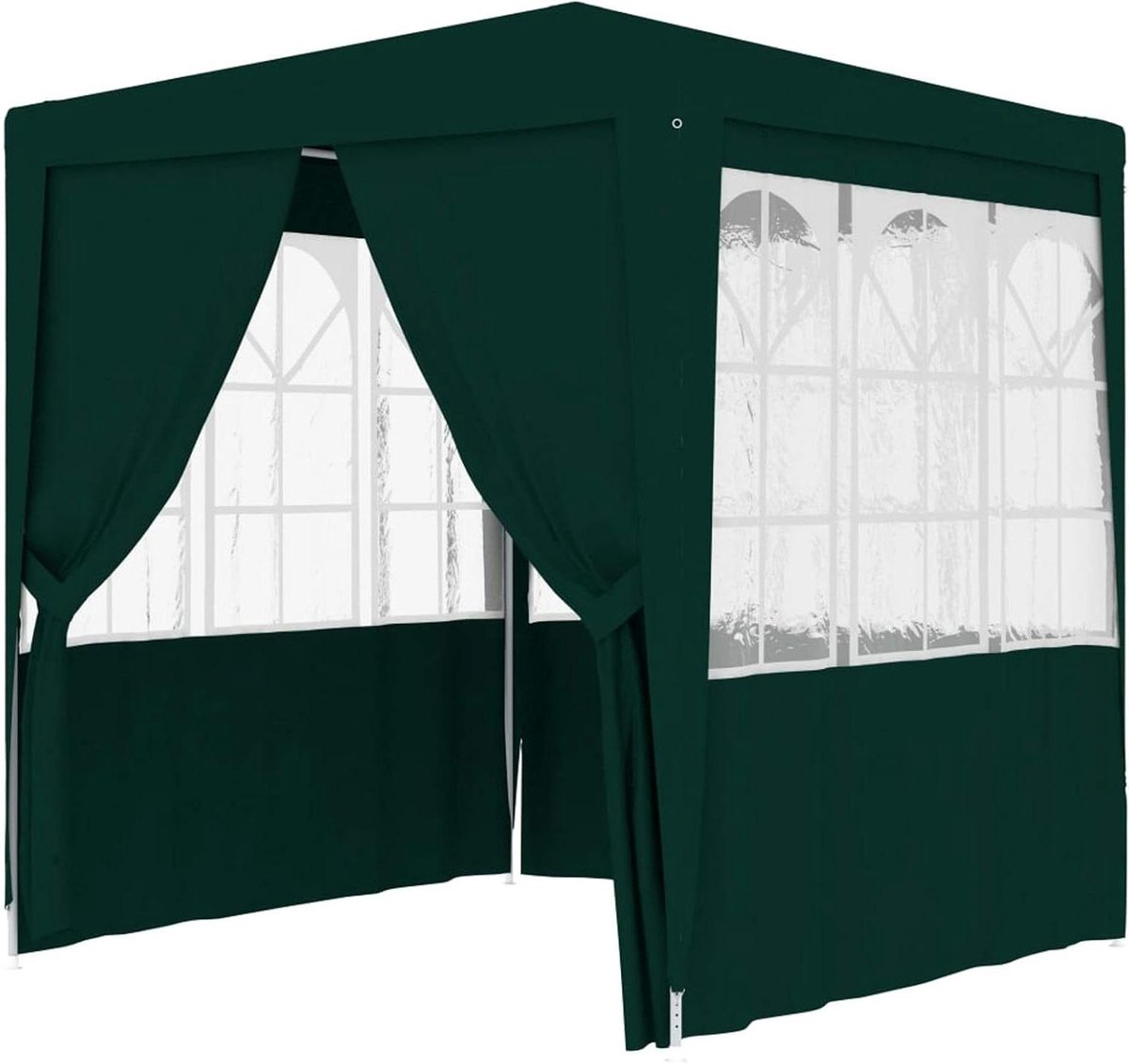 Partytent met muren - Tuinpaviljoen Waterdicht - Feestjes Buiten - Met Ramen - 4 x 9 m - Blauw Groen