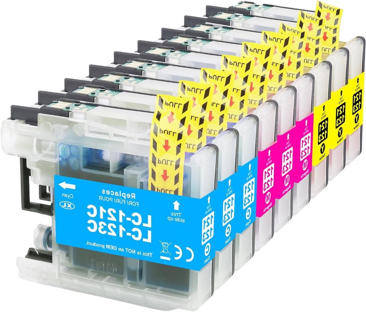 Ink Cartridges - Printer Inkt - Kleurrijk Printwerk - Hoge Paginaopbrengst - 9 Stuks - Cyaan Magenta Geel
