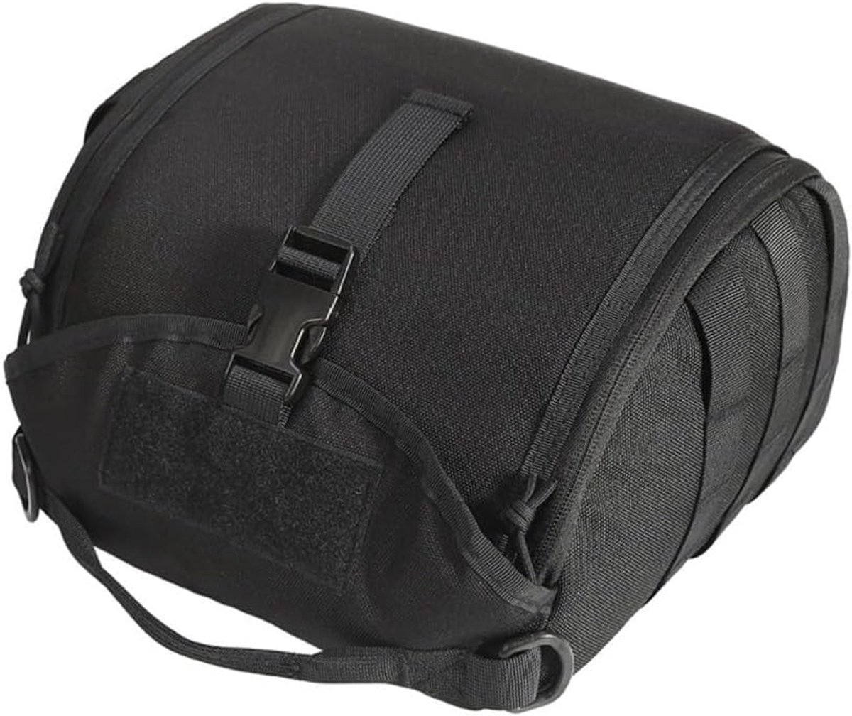VHV - Helmtas - Tactische tas - Helm opbergtas - Gewatteerd - Anti-kras - Grote capaciteit - Voor outdoor - 32*23*15cm - Zwart