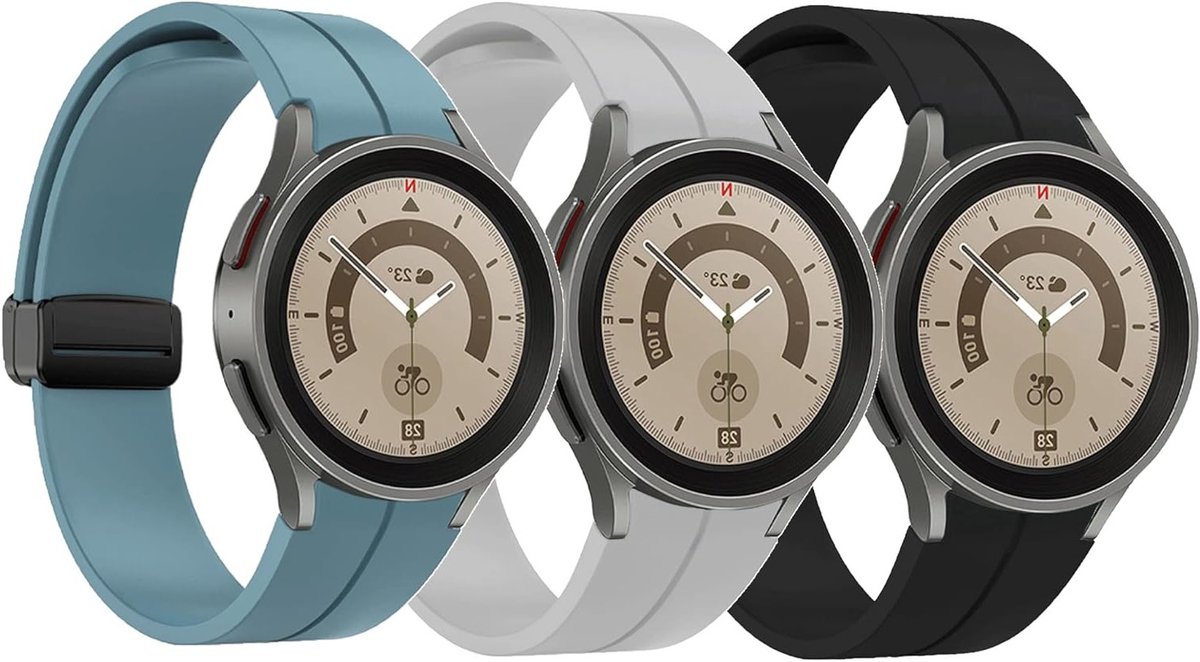 Siliconen Vervangband voor Smartwatch, 20 mm Armband voor Galaxy Watch 4 en 5, Comfortabele en Duurzame Horlogeband