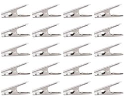 20 stuks wasknijperklem van roestvrij staal, winddicht, zware, sterke metalen wasknijper, duurzame klem, multifunctioneel voor het afdichten van waslijnen en voedsel. 20 stuks wasknijperklem van roestvrij staal, winddicht, zware, sterke metalen wasknijper, duurzame klem, multifunctioneel voor het afdichten van waslijnen en voedsel.