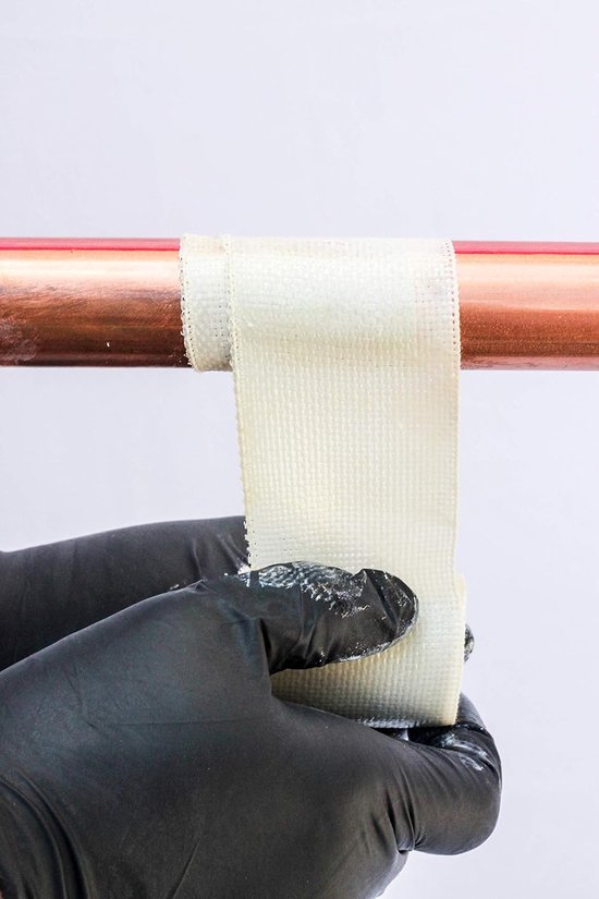 Pijp Reparatie Kit - Glasvezel Tape - Lekkages Dichten - Waterdichte Binding - 2" x 48" - Wit — afbeelding 3