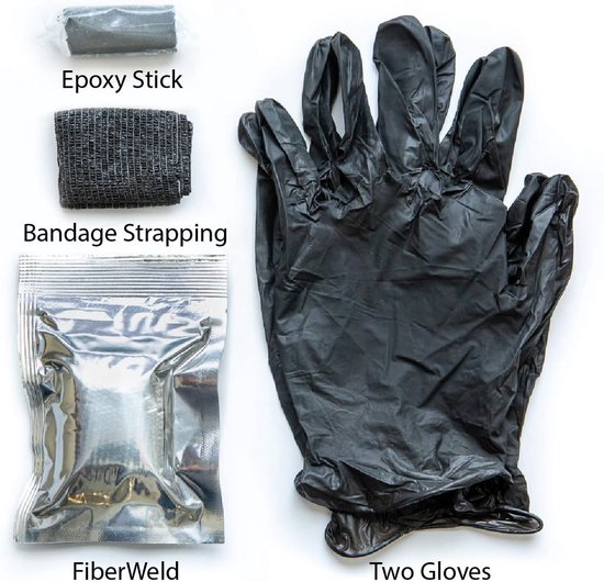 Pijp Reparatie Kit - Glasvezel Tape - Lekkages Dichten - Waterdichte Binding - 2" x 48" - Wit — afbeelding 5