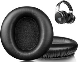 Professionele Oorkussens Vervanging voor Cowin E7/E7 Pro Hoofdtelefoon, Zachte Kunstlederen Bekleding, Geluidsisolatie en Comfort - Zwart