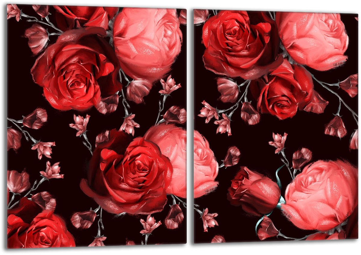 TMK ArtDeko - Glasplaat Op Kookplaat - 2x40x52 - Roze