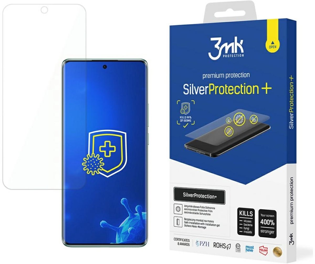 3MK SilverProtect+ Serie - Antimicrobiële Folie - Oppo Reno 12 Pro - Hoge Transparantie - Eenvoudige Installatie