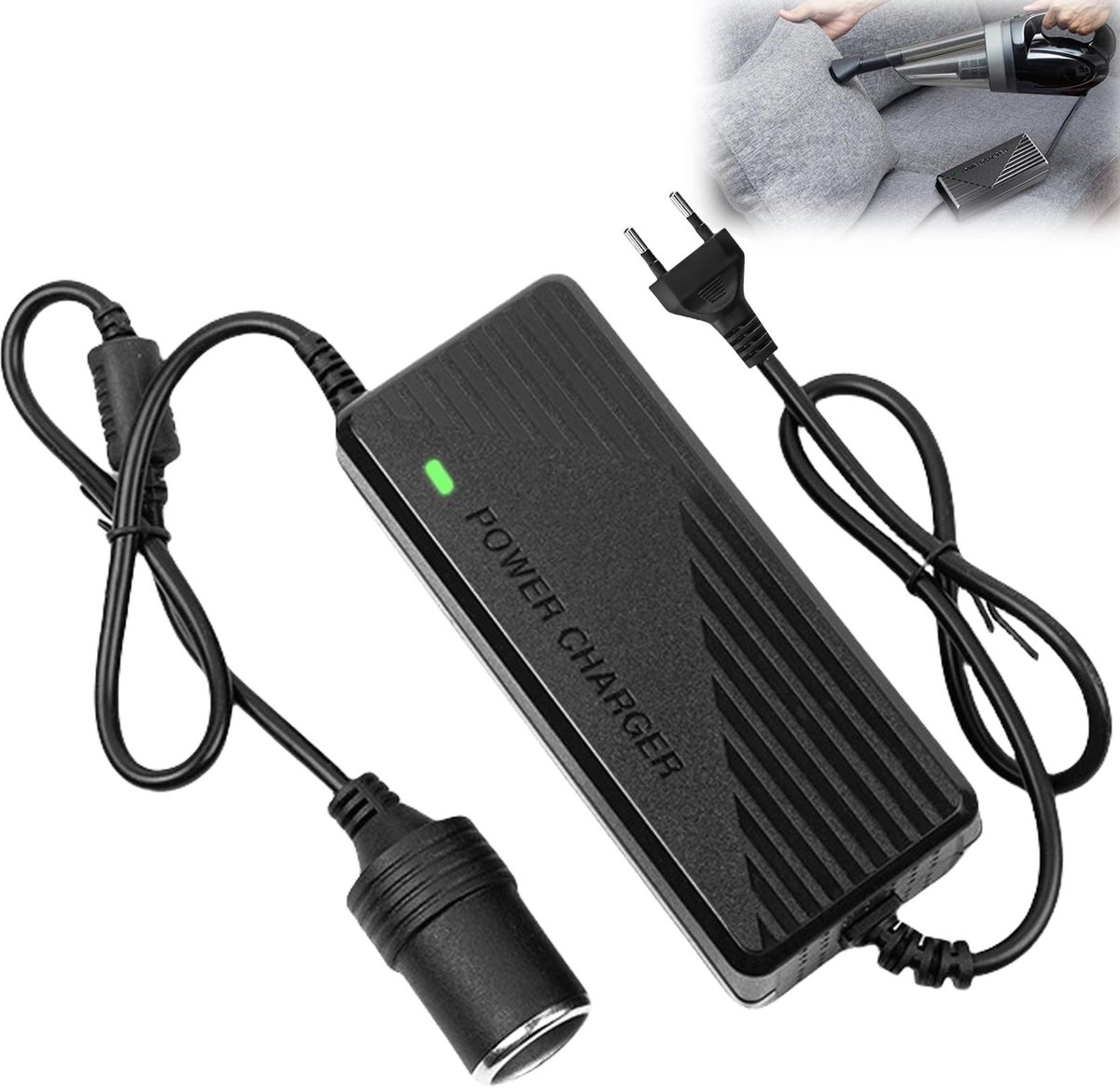 Allecto - Auto Power Adapter - 220V naar 12V - 15A 180W - Geschikt voor Auto Apparaten - Stroomvoorziening - Voeding - Opladen